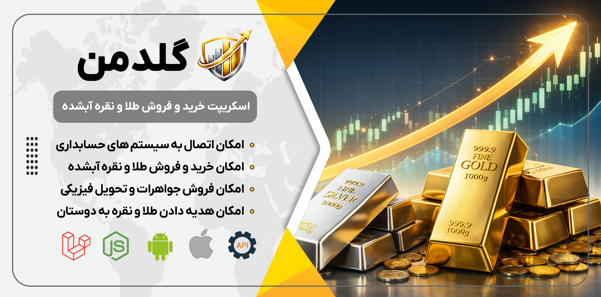 گلدمن — اسکریپت خرید و فروش طلای آبشده
